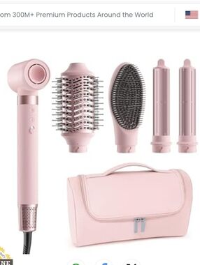 MESCOMB Dual Voltage 5-in-1 Hot Air Styler Wrap - NIB